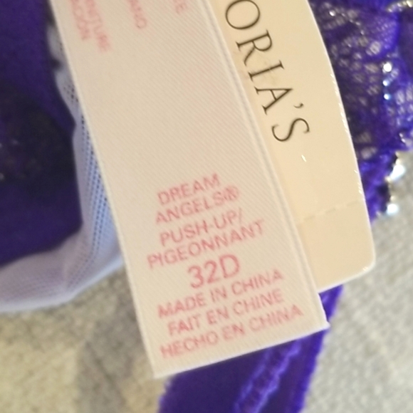 Victoria's Secret Vintage Dream Angels Plush Push up Bra Rhinestone Crystal NWT - Picture 12 of 15